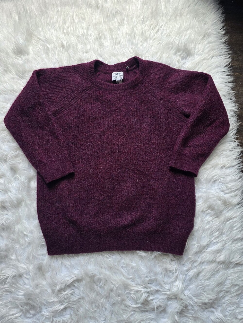 Barbour Alpaca Maroon Crewneck Sweater